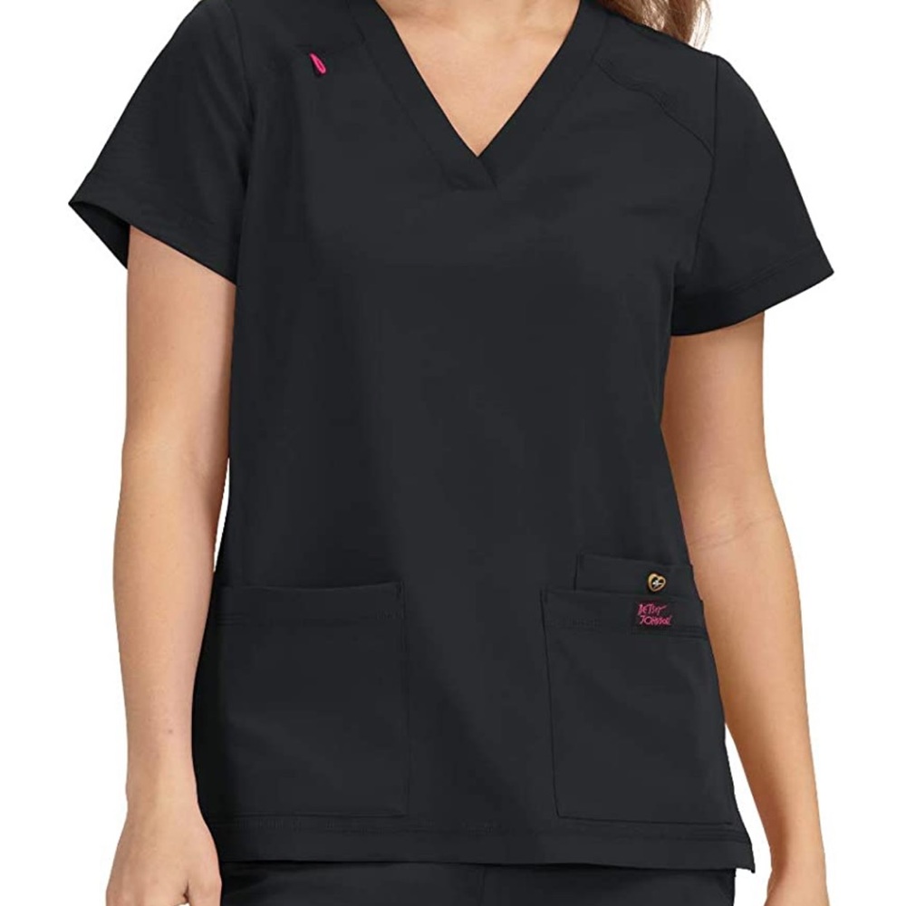 Koi women’s scrub top. Multiples available- 2 mediums and 2 smalls in black.